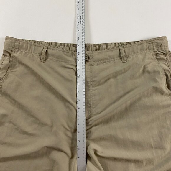 AFTCO Shorts Mens 42 Hybrid Fishing Swim Trunks Hiking Outdoors Khaki Drawstring - Picture 10 of 13